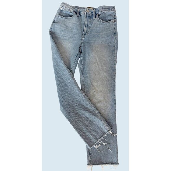 MADEWELL The Perfect Vintage Jean Light Wash Raw Hem Size 28 - Picture 1 of 8